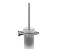 Hansgrohe hansgrohe Set brosse WC AddStoris, montage mural, métal, verre, bleu chrome Quantité:1