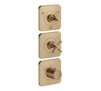 Hansgrohe hansgrohe Set complet Axor Citterio E UP-Thermostat 380/120, avec rosace, bronze brossé Quantité:1