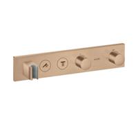 Hansgrohe hansgrohe Set de montage Axor Select mitigeur thermostatique encastré, 2 sorties, or brossé Quantité:1