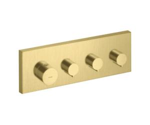 Hansgrohe hansgrohe Set de montage Axor Starck thermostat encastré, coin, 3 sorties, brossé br Quantité:1