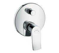Hansgrohe hansgrohe Set de montage Metris Mitigeur baignoire encastré, rosace ronde, chrome Quantité:1