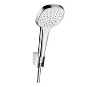 Hansgrohe hansgrohe Set support de douche Croma Select E 1250 mm, flexible, 1 jet, blanc/chrome Quantité:1