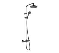 Hansgrohe hansgrohe Showerpipe 200 Vernis Blend avec thermostat de douche, 1 jet, noir mat Quantité:1