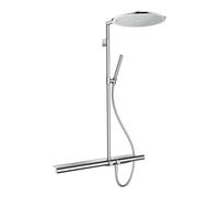 Hansgrohe hansgrohe Showerpipe Axor m TH 800, pomme de douche 350 mm, 1 an, nickel brossé Quantité:1