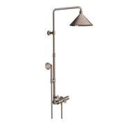 hansgrohe Axor Showerpipe 26020820 avec thermostat, douche de tête 240 2jet, nickel brossé