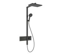 Hansgrohe hansgrohe Showerpipe Raindance Alive Q 1j, EcoSmart, 8 l/min, chrome noir brossé Quantité:1