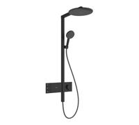 Hansgrohe hansgrohe Showerpipe Raindance Alive S 2jets, Pression min. 1,9 bar, noir mat Quantité:1
