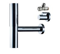 Hansgrohe hansgrohe Siphon design Flowstar G 1 1/4, avec 2 vannes d'angle et cache, chromé Quantité:1