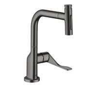 Hansgrohe hansgrohe SPT 230 Se 2jet Axor Citterio m Mitigeur extractible et sBox, brossé bleu chrome Quantité:1