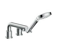 Hansgrohe hansgrohe Talis S Mitigeur bain 3 trous bord de baignoire, saillie 200 mm, chrome Quantité:1