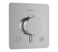 Hansgrohe Thermostat encastré Ecostat Comfort Q 33717000 – 2 sorties, SafetyStop 40°C, chrome