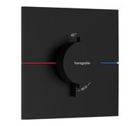 Hansgrohe hansgrohe Thermostat ShowerSelect Comfort E encastré, 1 sortie, noir mat Quantité:1