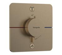 Hansgrohe Mitigeur encastré ShowerSelect Comfort Q 15586140 – thermostatique 2 voies, bronze brossé