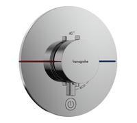 hansgrohe ShowerSelect Comfort S thermostat 15562000 encastré, pour 1 Verbraucher et une sortie supplémentaire, chromé