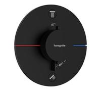 hansgrohe ShowerSelect Comfort S thermostat 15554670 encastré, pour 2 Verbraucher , sans combinaison de sécurité EN 1717, noir mat