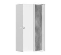 Hansgrohe hansgrohe XtraStoris Niche murale Rock 150x300x140mm, avec porte battante, blanc mat Quantité:1