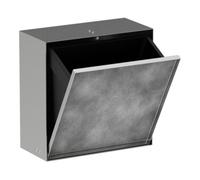 Hansgrohe hansgrohe XtraStoris Poubelle Rock EB 300x300x140mm, avec couvercle, ES Optic Quantité:1