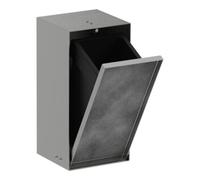 Hansgrohe hansgrohe XtraStoris Rock Poubelle encastrée 300x150x140mm, avec couvercle, ES Optic Quantité:1