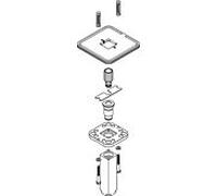 plafond hansgrohe HG bras de douche plafond Axor Starck 95887000 pomme de douche chromé