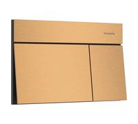 hansgrohe iFrame élément E Plaques de déclenchement pour chasse d'eau à 2 quantités, 66003140, Couleur: Bronze brossé