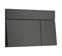 hansgrohe iFrame élément E Plaques de déclenchement pour chasse d'eau à 2 quantités, 66003340, Couleur: Chrome noir brossé