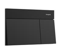 hansgrohe iFrame élément E Plaques de déclenchement pour chasse d'eau à 2 quantités, 66003670, Couleur: noir mat