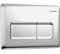 hansgrohe iFrame Original Q Plaques de déclenchement pour chasse d'eau à 2 quantités, 66001000, Couleur: chrome