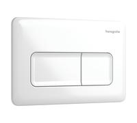 hansgrohe iFrame Original Q Plaques de déclenchement pour chasse d'eau à 2 quantités, 66001450, Couleur: Blanc