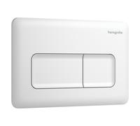 hansgrohe iFrame Original Q Plaques de déclenchement pour chasse d'eau à 2 quantités, 66001700, Couleur: Blanc mat