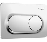 hansgrohe iFrame Original S plaques de déclenchement pour chasse d'eau à 2 quantités, 66002000, Couleur: chrome