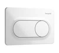 hansgrohe iFrame Original S plaques de déclenchement pour chasse d'eau à 2 quantités, 66002450, Couleur: Blanc