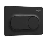 hansgrohe iFrame Original S plaques de déclenchement pour chasse d'eau à 2 quantités, 66002670, Couleur: noir mat