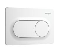 hansgrohe iFrame Original S plaques de déclenchement pour chasse d'eau à 2 quantités, 66002700, Couleur: Blanc mat