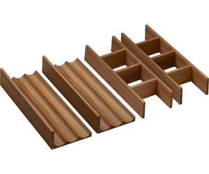 hansgrohe IntraStories Séparation intérieure de tiroir set 320, pour élément bas WT 1180/475 et 1180/550, bois massif, noyer foncé, 54234630