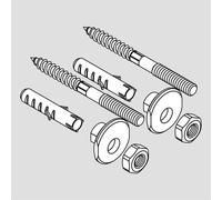 hansgrohe Jeu de fixations pour lavabo mural Xanuia Q, 95678006,