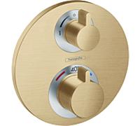 hansgrohe jeu de garniture Ecostat S 15758140 thermostat 2 Verbraucher , pour 2 Verbraucher , bronze brossé