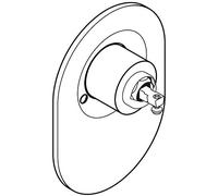 hansgrohe Kit de conversion de cartouche avec système de mélange à sphère/cartouche M3 pour mitigeur de douche encastré, poignée correspondante nécessaire séparément, chromé, 96384000
