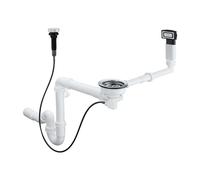 Hansgrohe - Kit de trop-plein automatique pour évier granit, chrome 43937000
