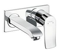 hansgrohe lavabo hansgrohe 31251000 Metris dissimulé, avec bec 165 mm