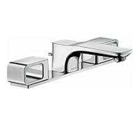 raccord de lavabo hansgrohe AxorUrquiola 1104000 chromé , avec garniture de vidage , avec plaque 3 trous