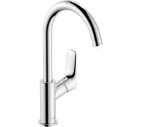 HANSGROHE Logis 210 Mitigeur lavabo bec haut bec orientable sur 120° sans tirette ni vidage chromé 71131000
