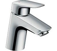 Hansgrohe Logis 70 mitigeur lavabo 71074000 Basse pression, pour chauffe-eau ouverts, avec bouton-poussoir garniture de vidange , chromé