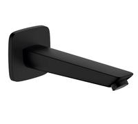 Hansgrohe Bec déverseur pour mitigeur de baignoire Logis 71410670 noir mat saillie 195 mm