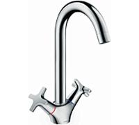 hansgrohe Logis Classic mélangeur de cuisine chromé , bec pivotant