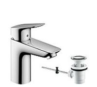 Mitigeur Lavabo Monotrou Hansgrohe Logis monocommande 100 pour lavabo avec vidage à tirette 71100000