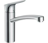 Hansgrohe Mitigeur de cuisine sur pied Logis M31 – CoolStart, bec pivotant, hauteur 160 mm – Chromé
