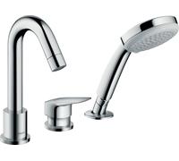 Hansgrohe Logis - Mitigeur pour rebord de baignoire, installation à 3 trous, chrome 71313000