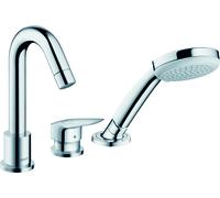 hansgrohe Logis mitigeur de bain 3 trous, pour Secuflex, saillie 111mm, 2 consommateurs, chromé, 71310000
