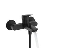 hansgrohe Logis Mitigeur de bain, apparent, 2 consommateurs, saillie 194mm, 71400670, Couleur: noir mat