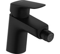 Hansgrohe Mitigeur de bidet sur pied Logis ComfortZone70, bonde à tirette, noir mat 71204670